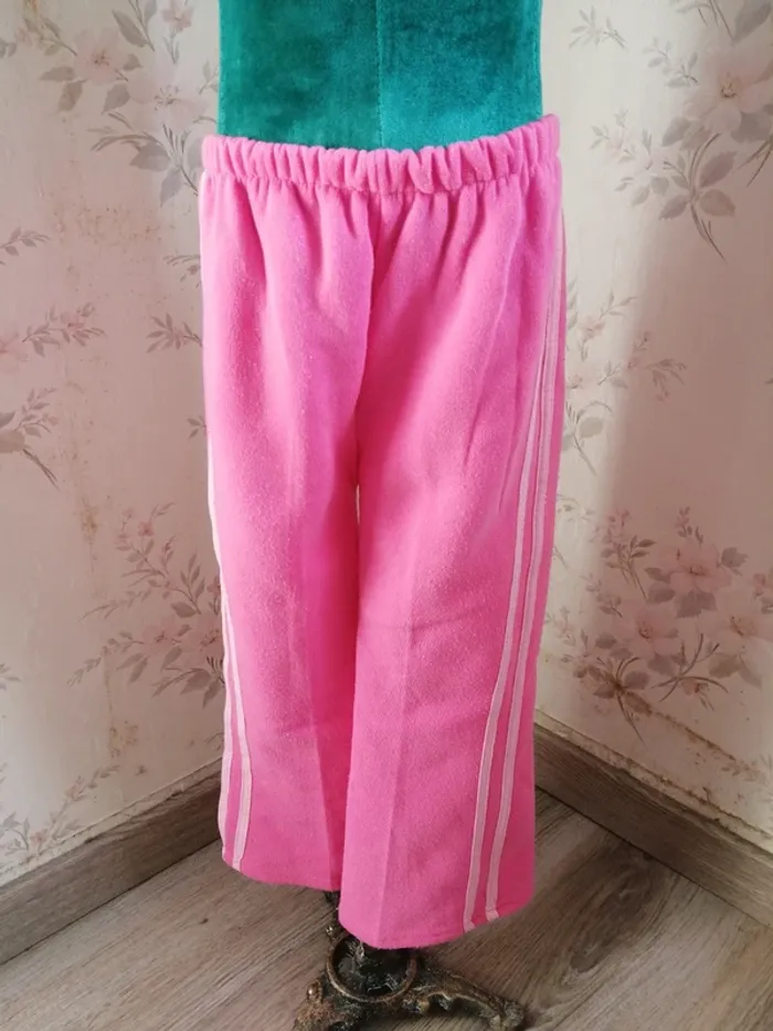 Ensemble de jogging veste manches courtes à capuche et pantalon rose / sans marque / (8ans) - photo numéro 7