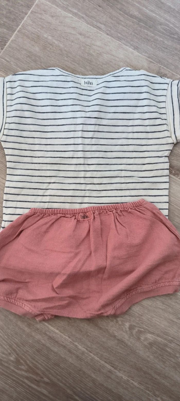 T-shirt+short ensemble BUHO parfait état 24mois - photo numéro 6