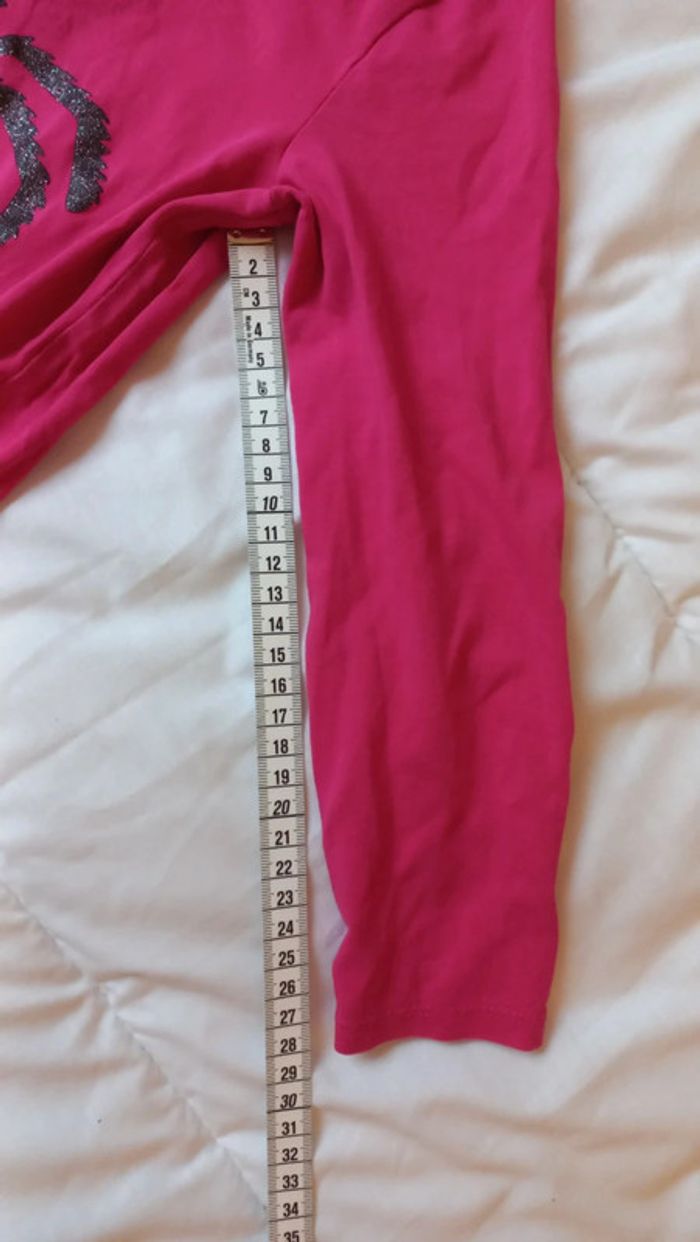 T-shirt rose araignée noire - photo numéro 4