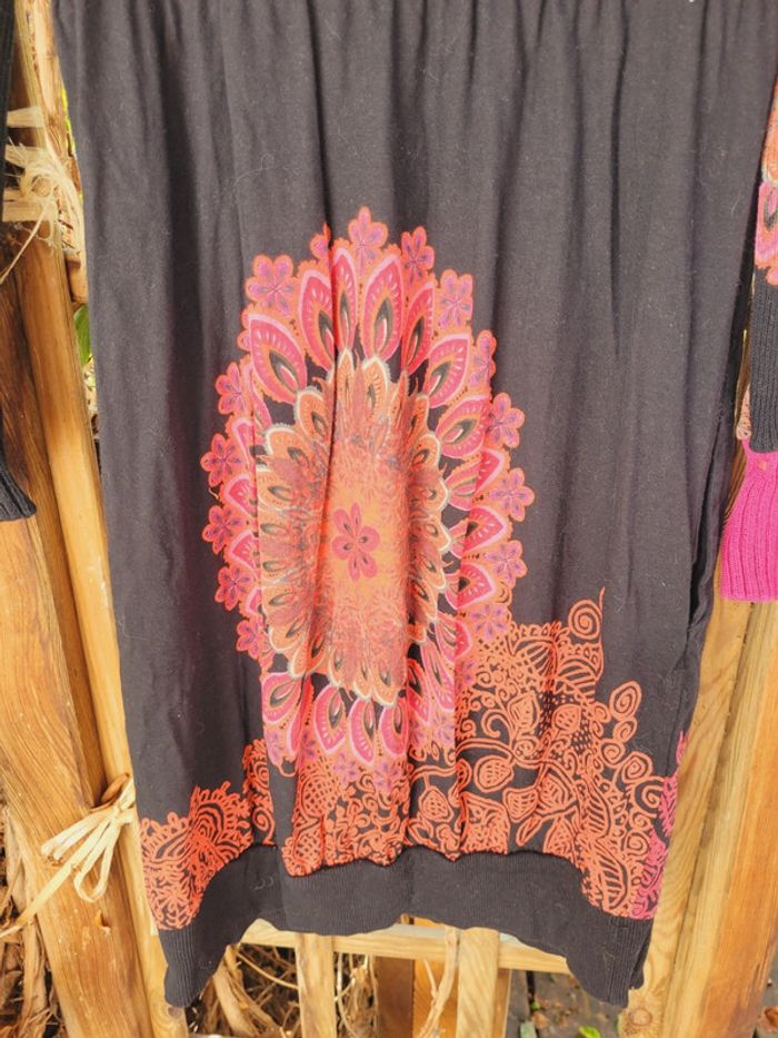 Superbe robe effet pull Desigual, Taille M (40), noite et rouge - photo numéro 9