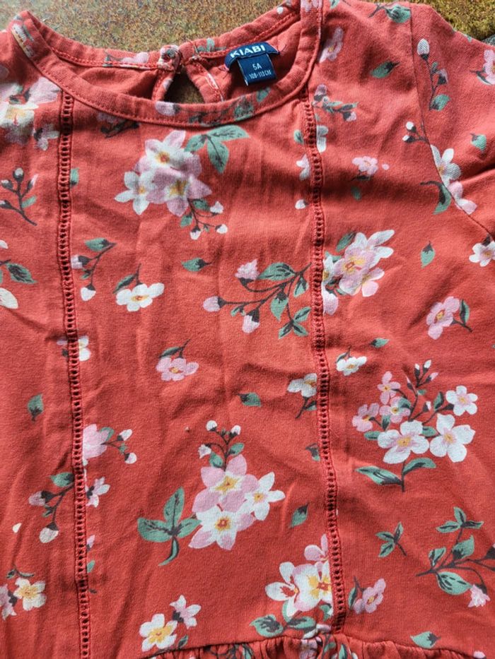 Robe à fleurs légère été 5ans kiabi - photo numéro 2