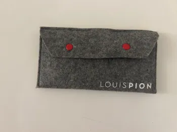 Louis pion étui à lunettes en feutrine gris