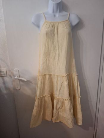 Robe longue verbaudet en gaze de coton taille 8 ans en très bon état