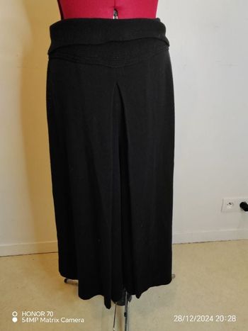 Pantalon jambe large laine vintage