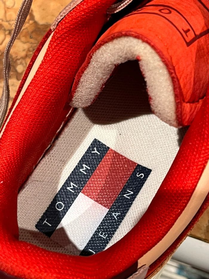 Baskets tommy jeans Colour-Block En Cuir low Nubuck - photo numéro 5