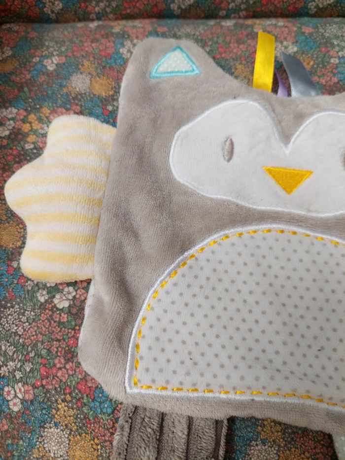 #3 Doudou plat chouette hibou Amadeus Les petits - photo numéro 3