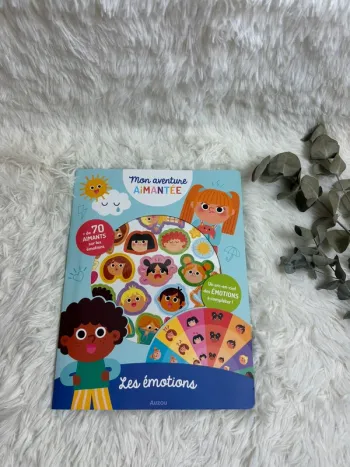 Livre mon aventure aimantée les émotions Auzou