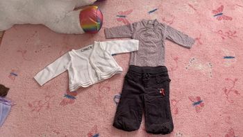 Gilet + pantalon + haut manches longues 3 mois