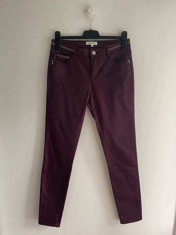 Pantalon slim bordeaux Morgan
