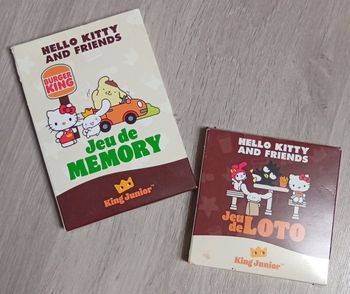 Lot jeux Hello Kitty Burger King