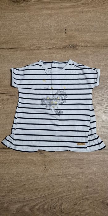 T-shirt MC rayé 24 mois
