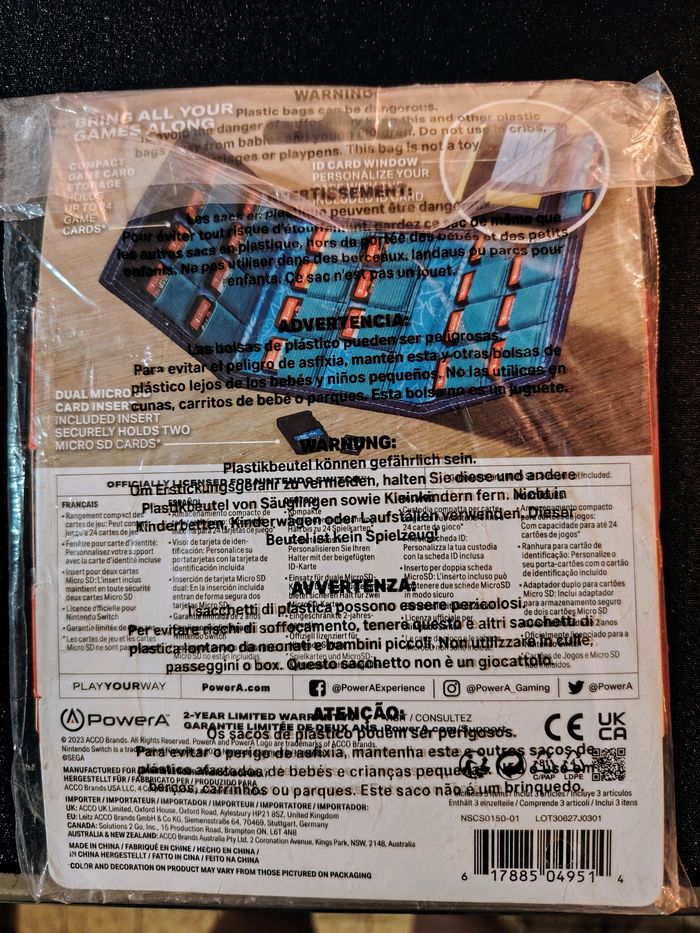 Nintendo Switch pochette pour les jeux neuve - photo numéro 3