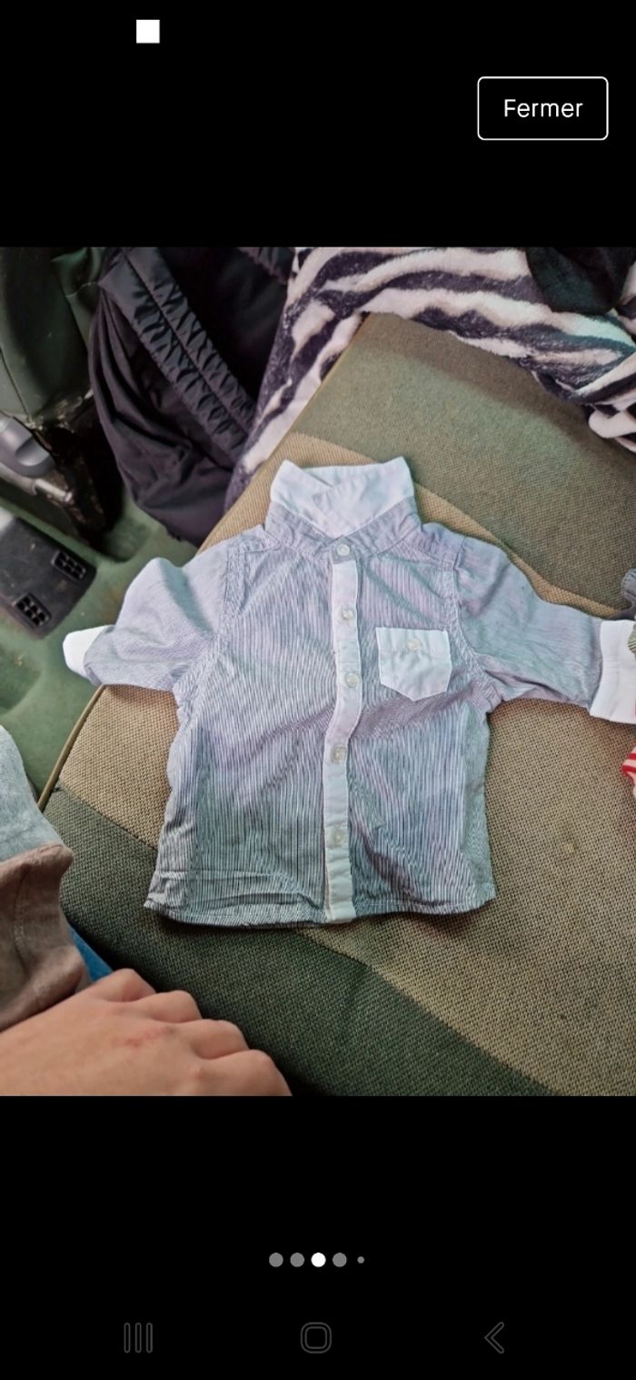 Vens lot de vêtement taille 1 mois bébé garçon - photo numéro 8