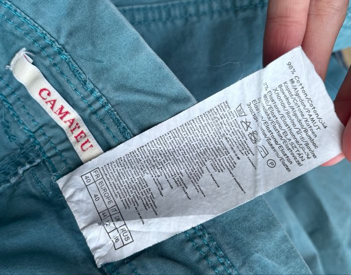 💙 Jupe courte bleu turquoise – Camaïeu – Taille 40 - photo numéro 5