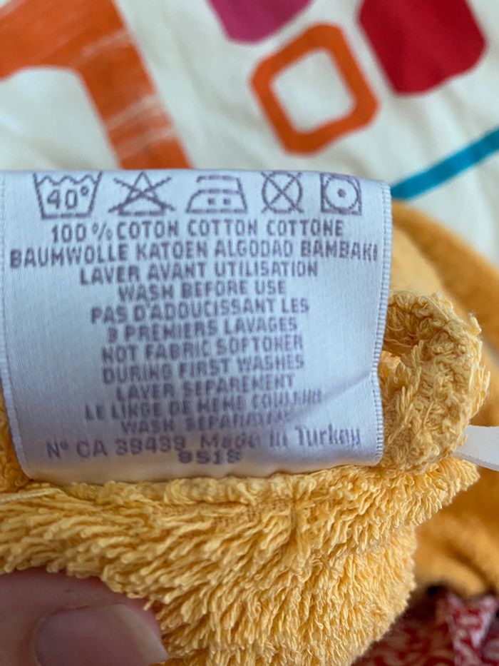 Peignoirs enfant taille 6 ans Carré Blanc - photo numéro 4