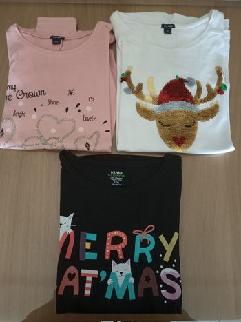 Lot 3 tee shirts 10 ans manches longues