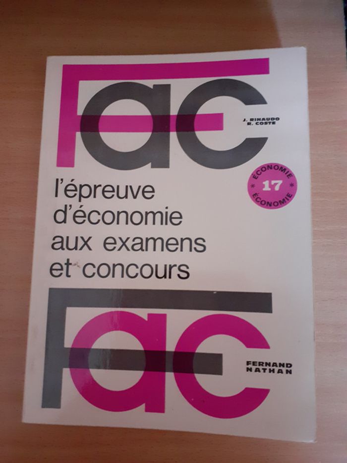 L'épreuve d'économie aux examens et concours