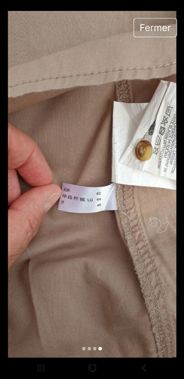Chemise Beige - photo numéro 4