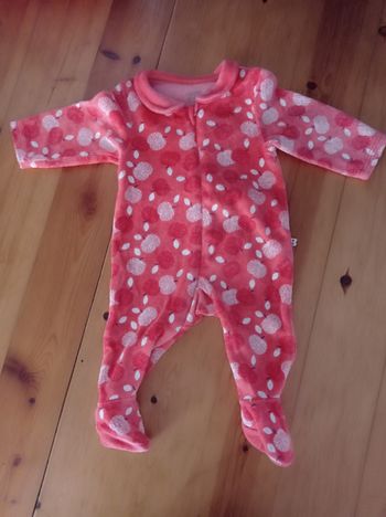 Pyjama  rose/rouge 1 mois