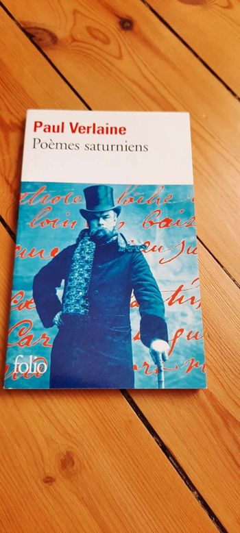 Livre scolaire Poèmes saturniens de Paul Verlaine