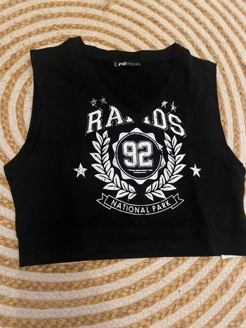 Pull sans manche noir