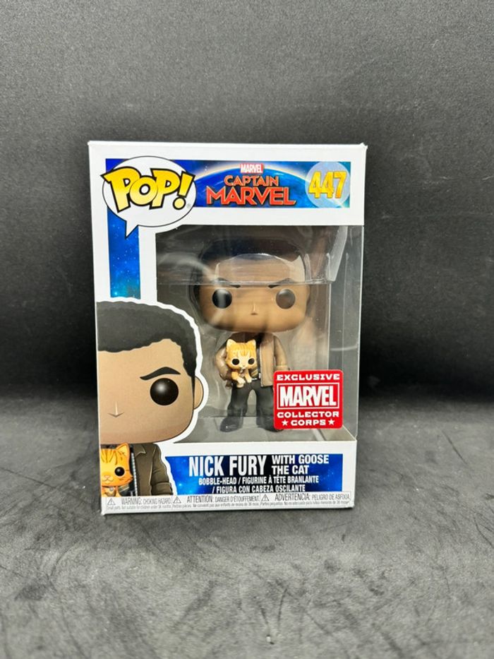 Funko pop marvel nick fury with goose 447 - photo numéro 2