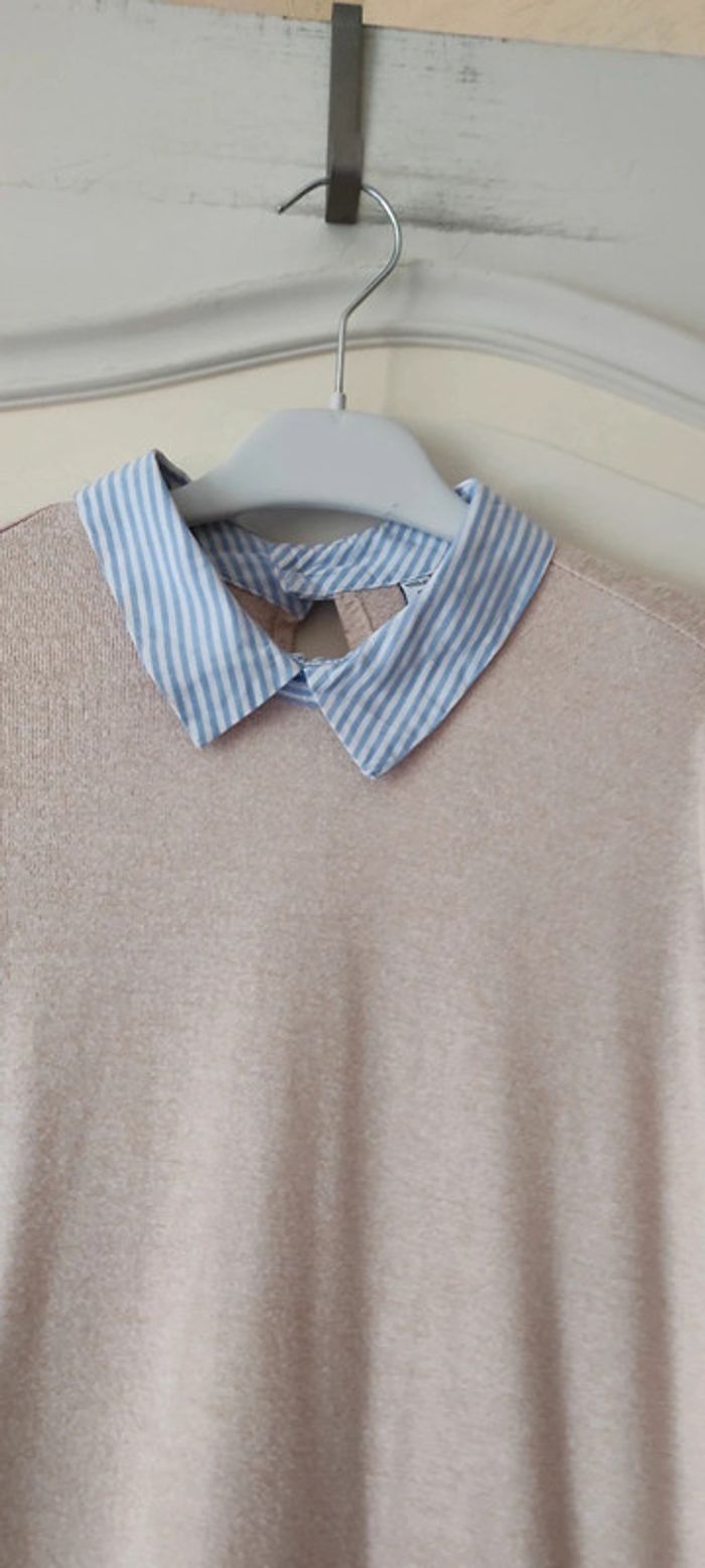 💐Pull col chemise- FB Sister - taille XS - Très bon état 💐 - photo numéro 3