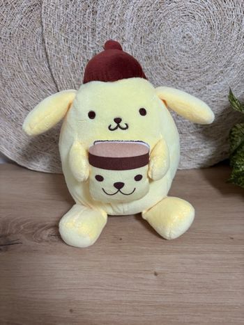 Peluche pompompurin jaune marron sanrio 