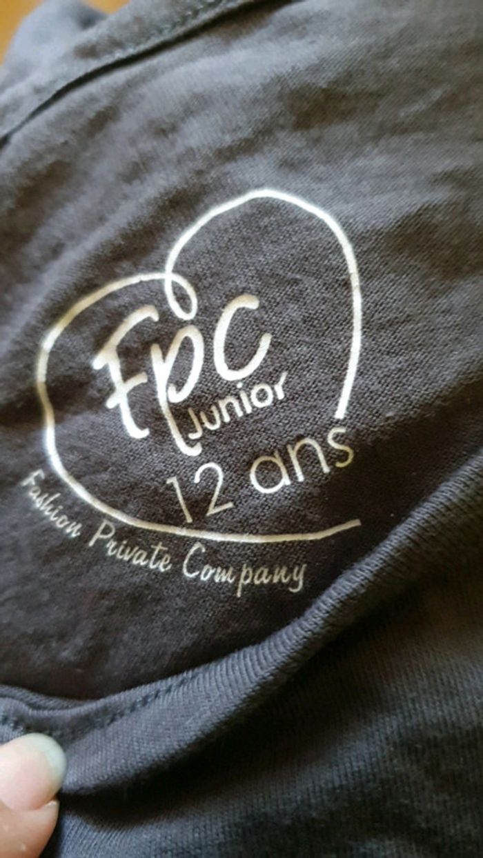 Tee-shirt manches courtes fille ado Taille 12 ans - photo numéro 6