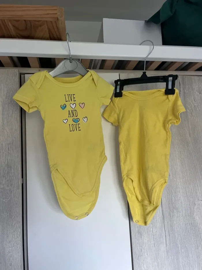 Lot de 2 body 9mois