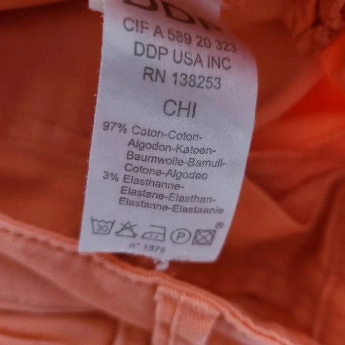Pantalon DDP orange/ corail taille 26 /36 - photo numéro 10