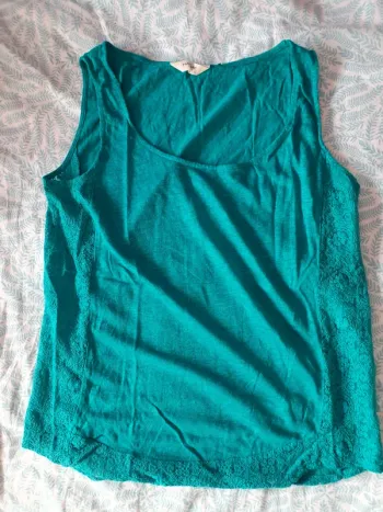 Débardeur Nafnaf vert taille M