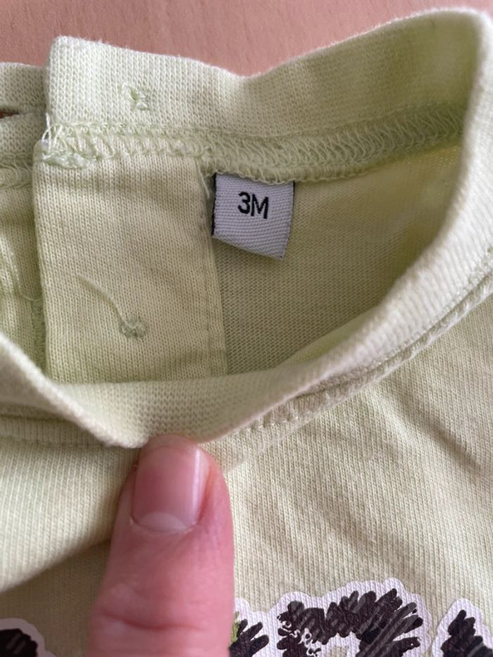 Ensemble short et tee shirt 3 mois - photo numéro 4