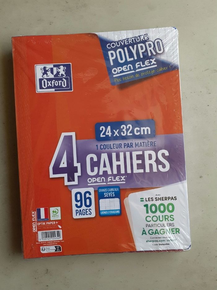 Lot de cahiers