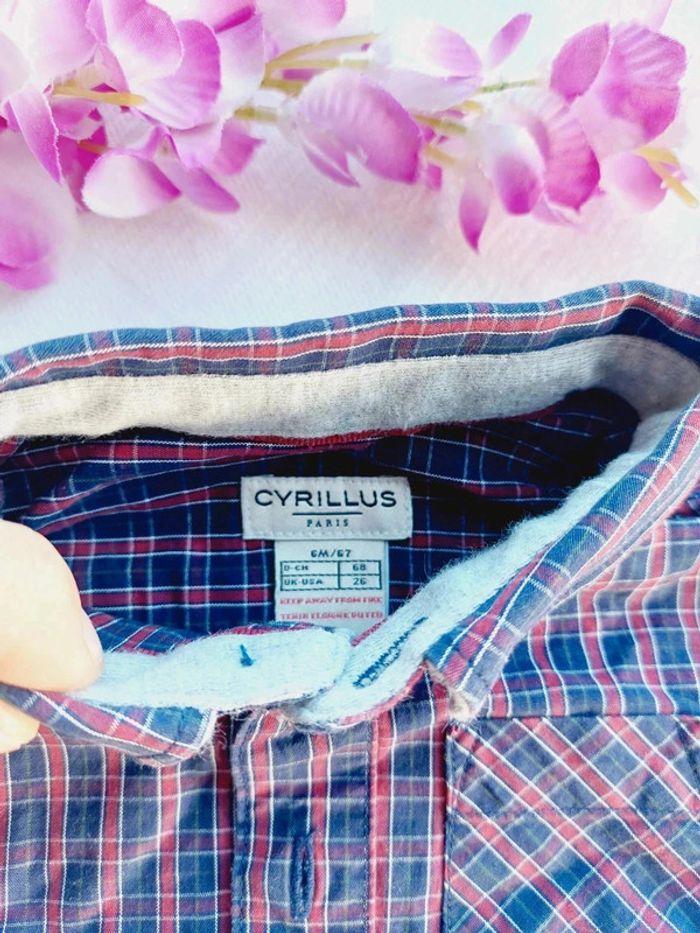 Très belle chemise manches longues Cyrillus 6 mois - photo numéro 2