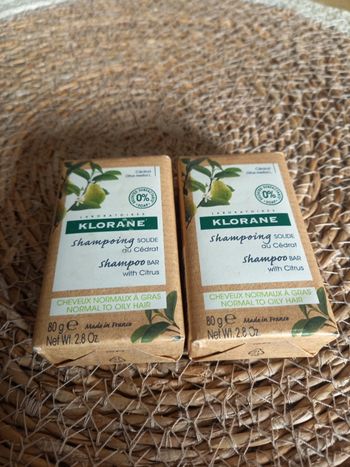 Klorane shampoing solide au Cédrat cheveux normaux à Gras 