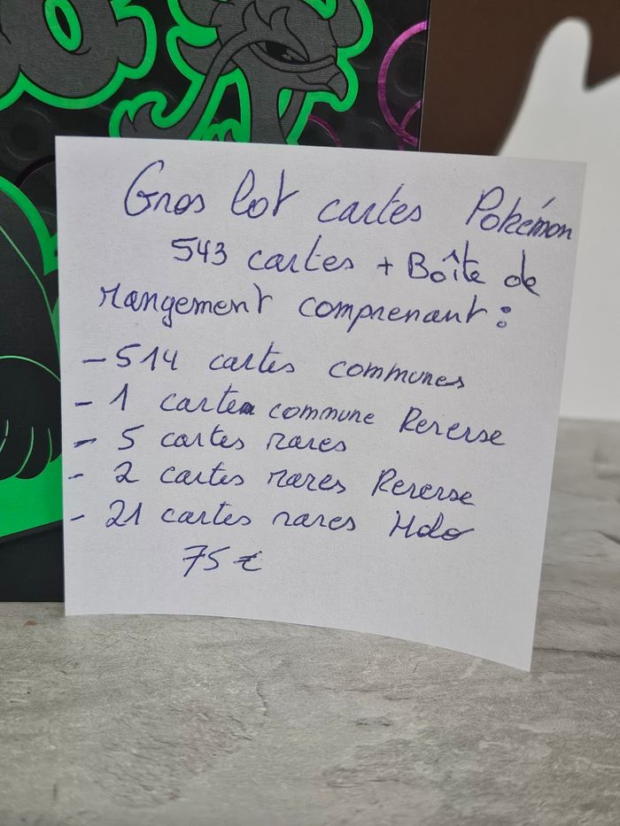 Lot de 543 cartes plus boîte de rangement - photo numéro 2