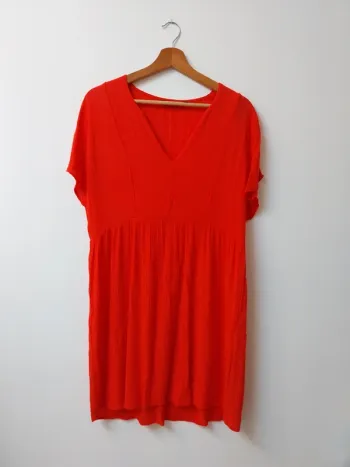 Robe fluide rouge Kiabi 36