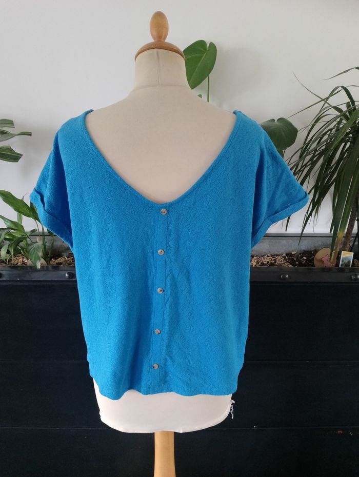 Tee shirt bleu neuf Promod - photo numéro 5