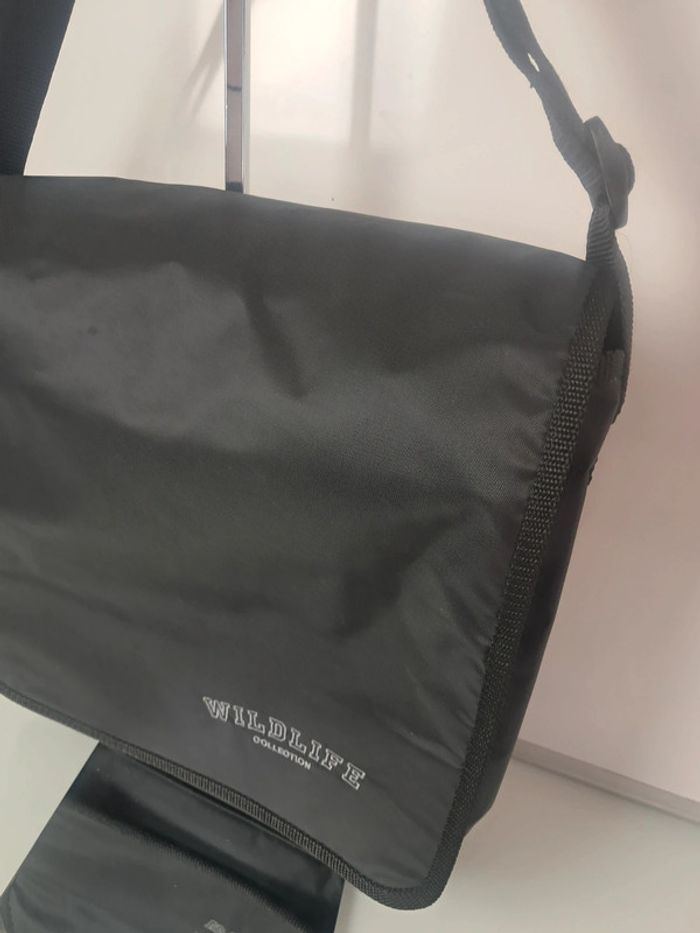 Wildlife grande pochette sacoche bandoulière noire neuve - photo numéro 2