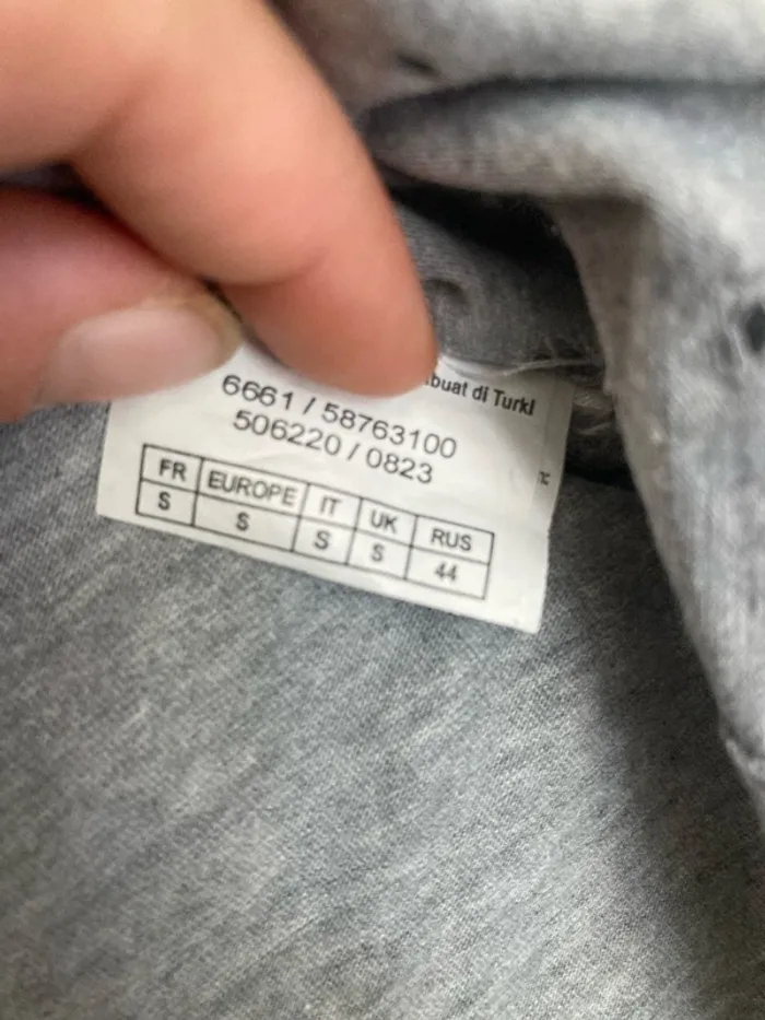 T-shirt Camaïeu gris, taille S, tissu léger - photo numéro 4