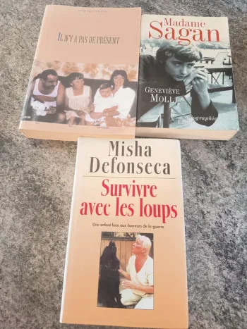 Lot de 3 livres autobiographique