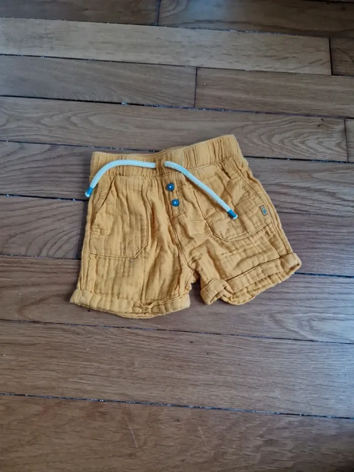 Short jaune Obaibi - 12 mois