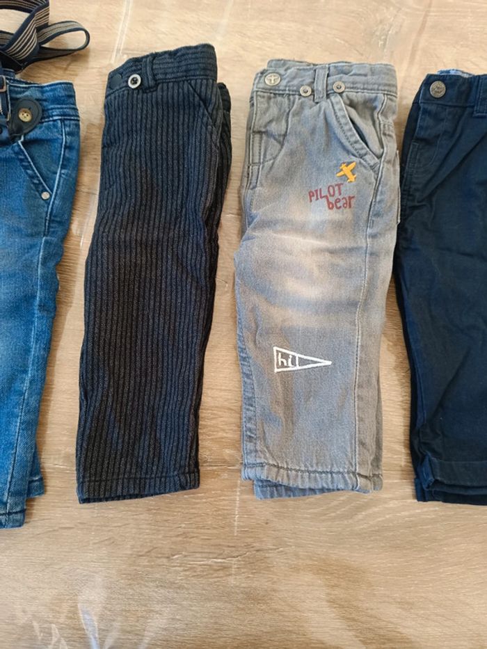 Lot pantalons garçon 9 mois - photo numéro 3