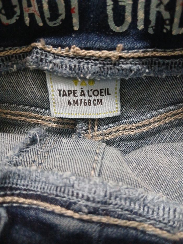 Pantalon, jean ~ Tape à l’œil ~ 6mois (68cm) - photo numéro 3