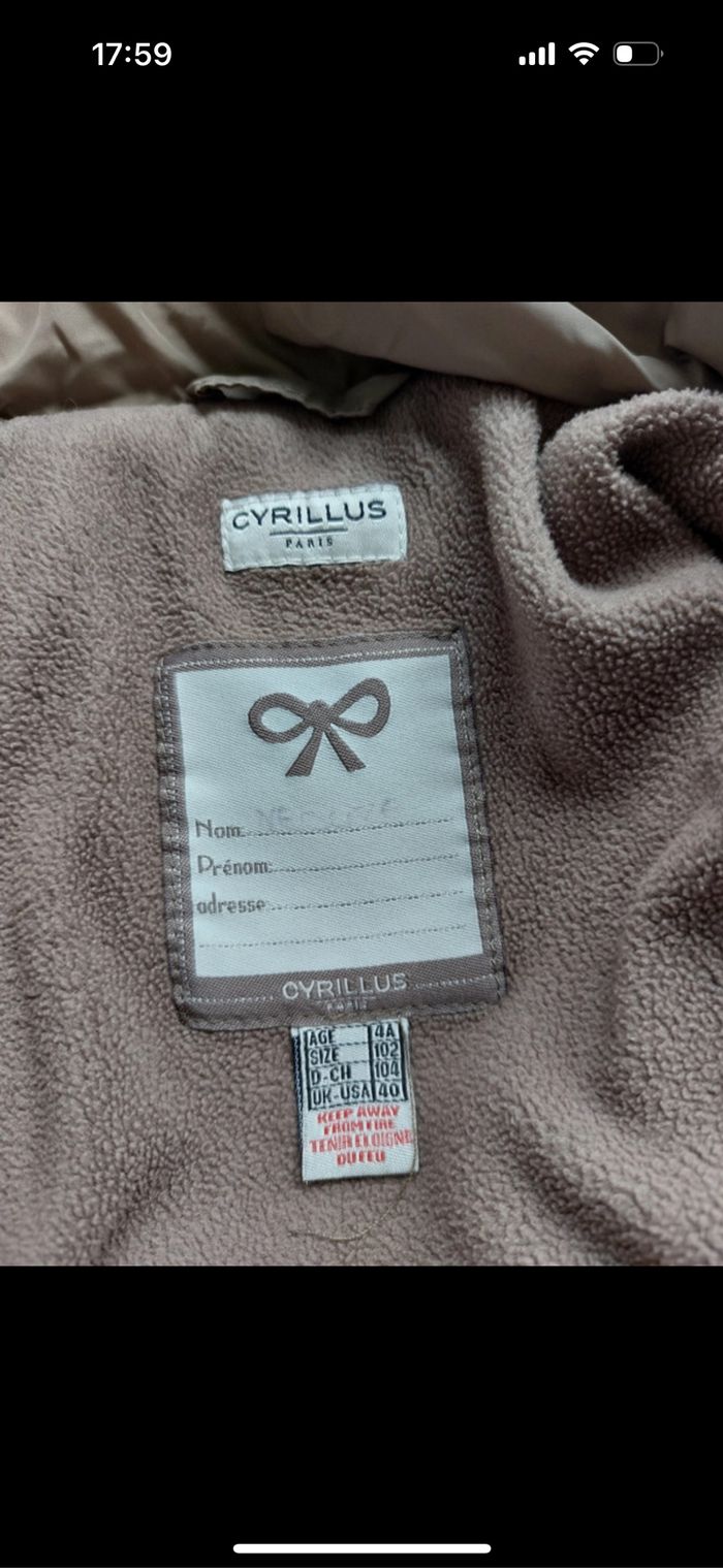 Manteau Cyrillus taille 4 ans - photo numéro 4