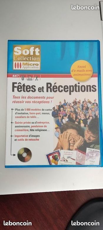 Logiciel fêtes et réceptions soft collection