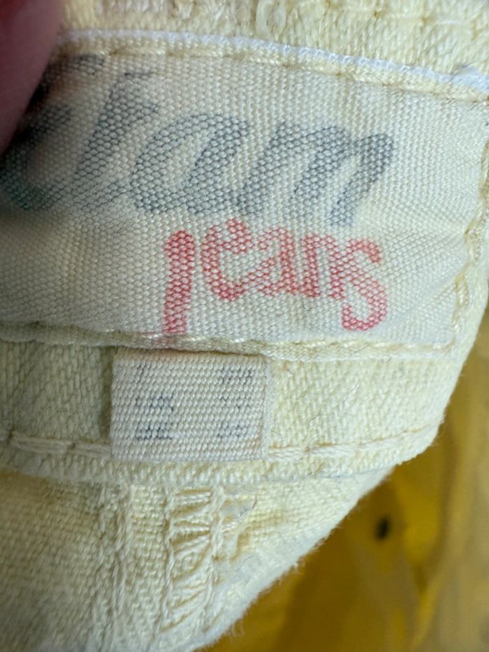 Jupe courte en jeans Etam jaune en S - photo numéro 3