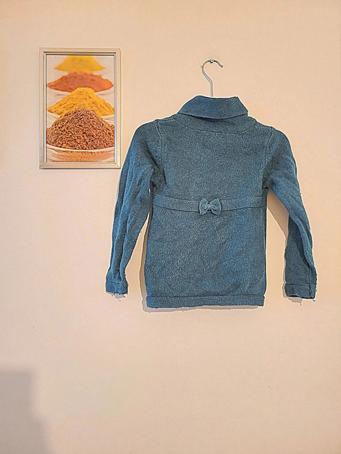 Gilet bleu "vertbaudet" taille 8 ans - photo numéro 5