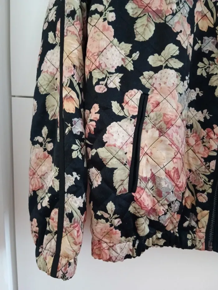 Veste matelassée fleurie maison scotch taille 2 - photo numéro 6